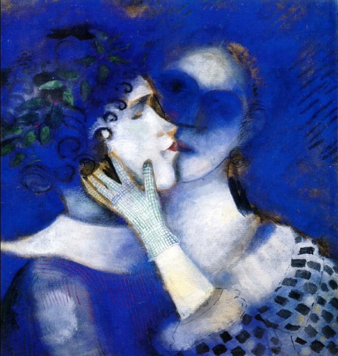 bluelantern marc chagall blue lovers 1338413805 org راخيل جرازون - أنا وأنت حمقى طائشون