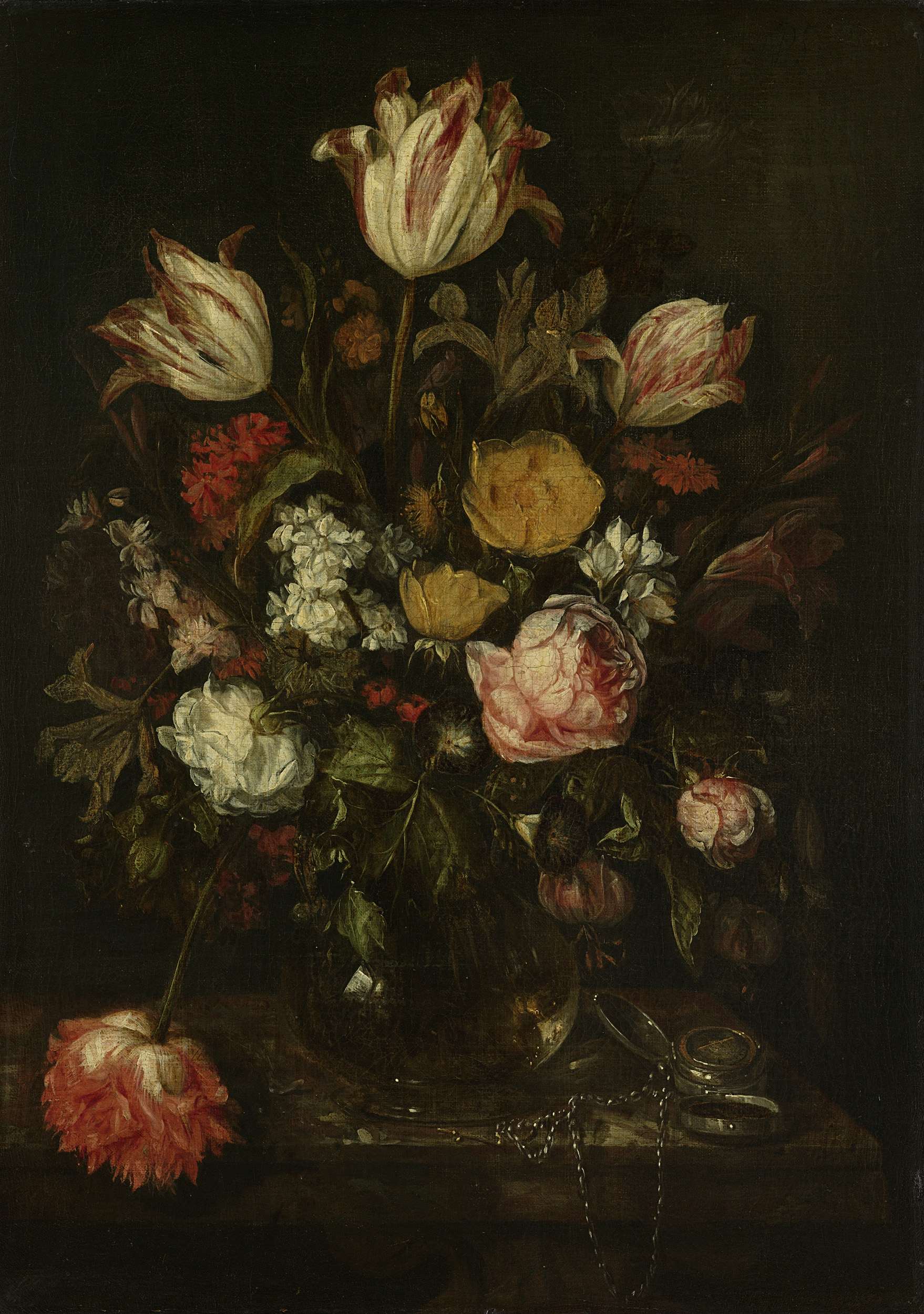 5de1fd09 bouquet of flowers in a glass vase 1650 64 x 46 amsterdam the state museum أمل دنقل - زهور