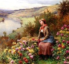 Daydreaming by Daniel Ridgway Knight 1800s