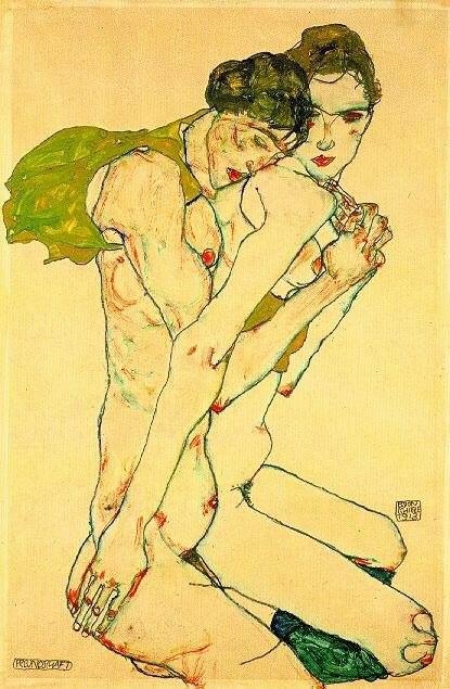 Egon Schiele صلاة خضراء - ديمة حسون