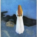 young woman on the shore 1896
