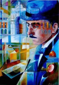 دميةٌ من نشارة - فرناندو بيسوا pintura fernando pessoa دميةٌ من نشارة - فرناندو بيسوا