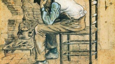 رسائل فينسنت فان غوخ (2) peasant sitting by the fireplace worn out 1881 1.jpgLarge رسائل فينسنت فان غوخ (2)
