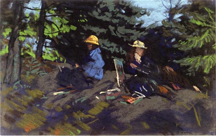sketchers in the woods 1918.jpgLarge تشارلز بوكوفسكي - نصيحة ودية لكثير من الشباب