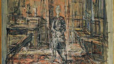 انشطار - ياسمين صلاح Art Work by Alberto Giacometti