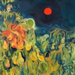 Red Moon In The Orchard By Darby Milbrath