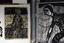 لغةٌ تتكسرُ على أضلاعِ الجسد - محمد الشريف من لوحات صادق الفراج - العراق